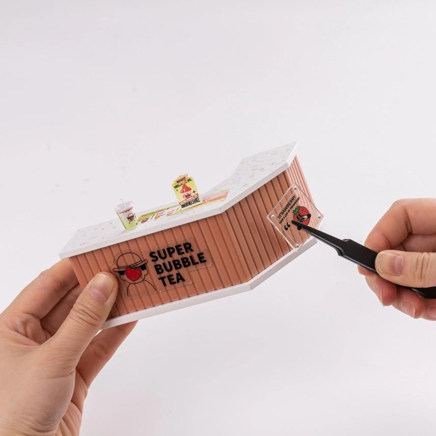 Hands Craft DIY Miniature House Kit: Double Joy Bubble Tea 