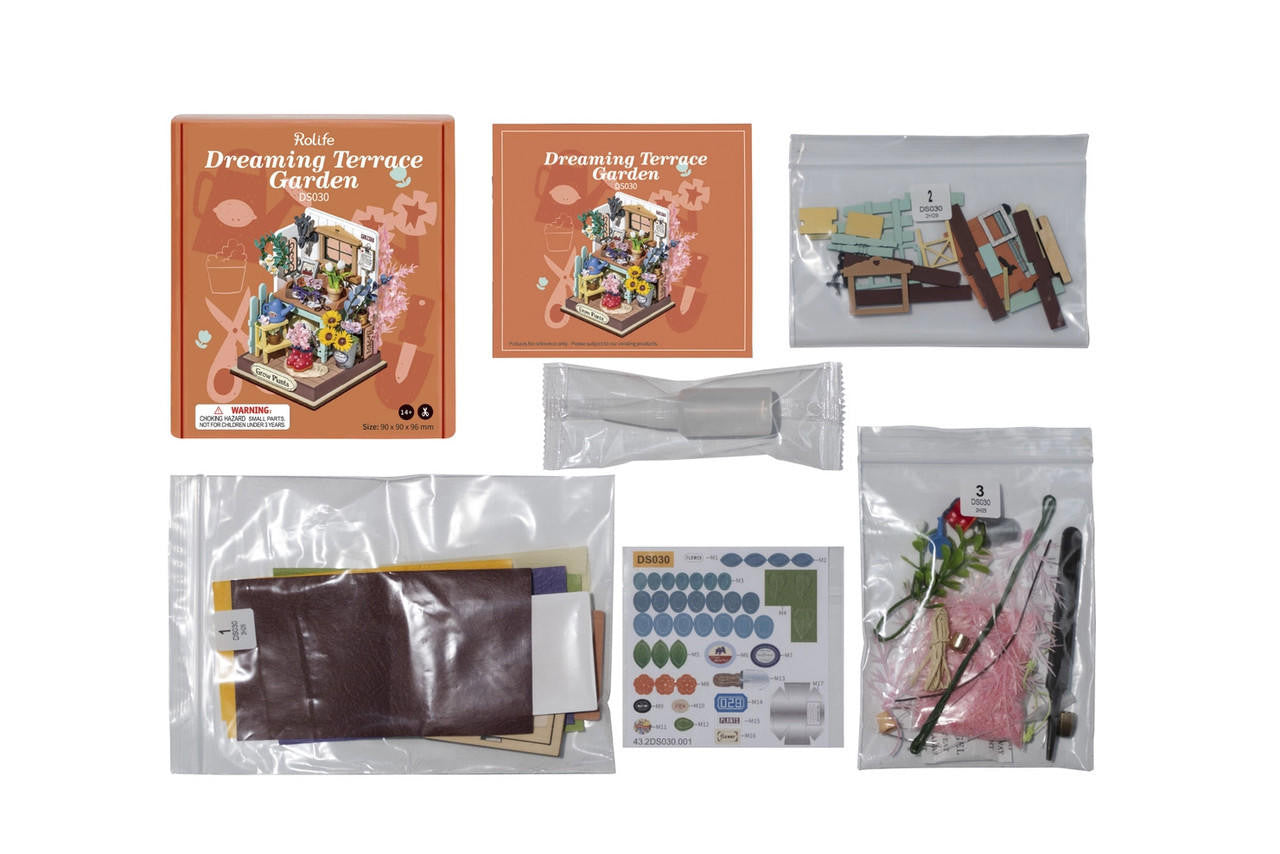 Hands Craft DIY Miniature House Kit: Dreaming Terrace Garden 