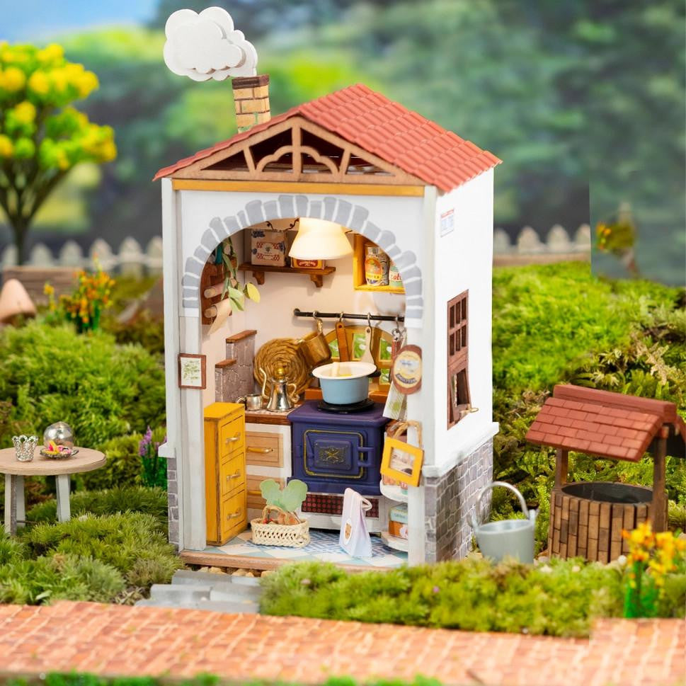 Hands Craft Diy Miniature House Kit: Flavor Kitchen 