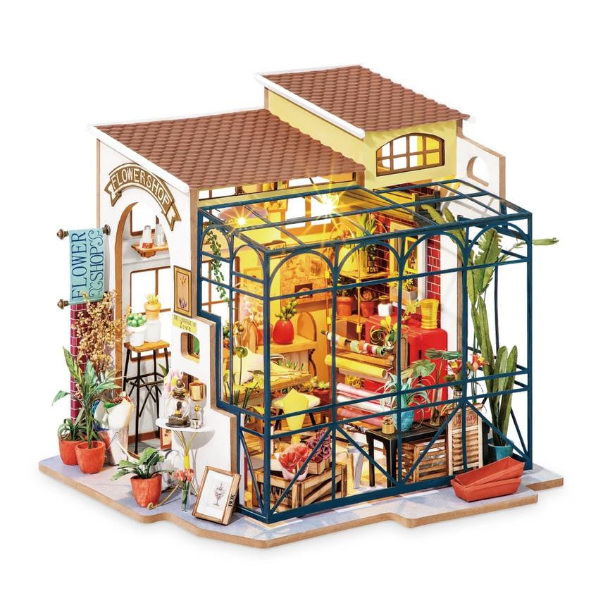 Hands Craft DIY Miniature House Kit: Flower Shop 