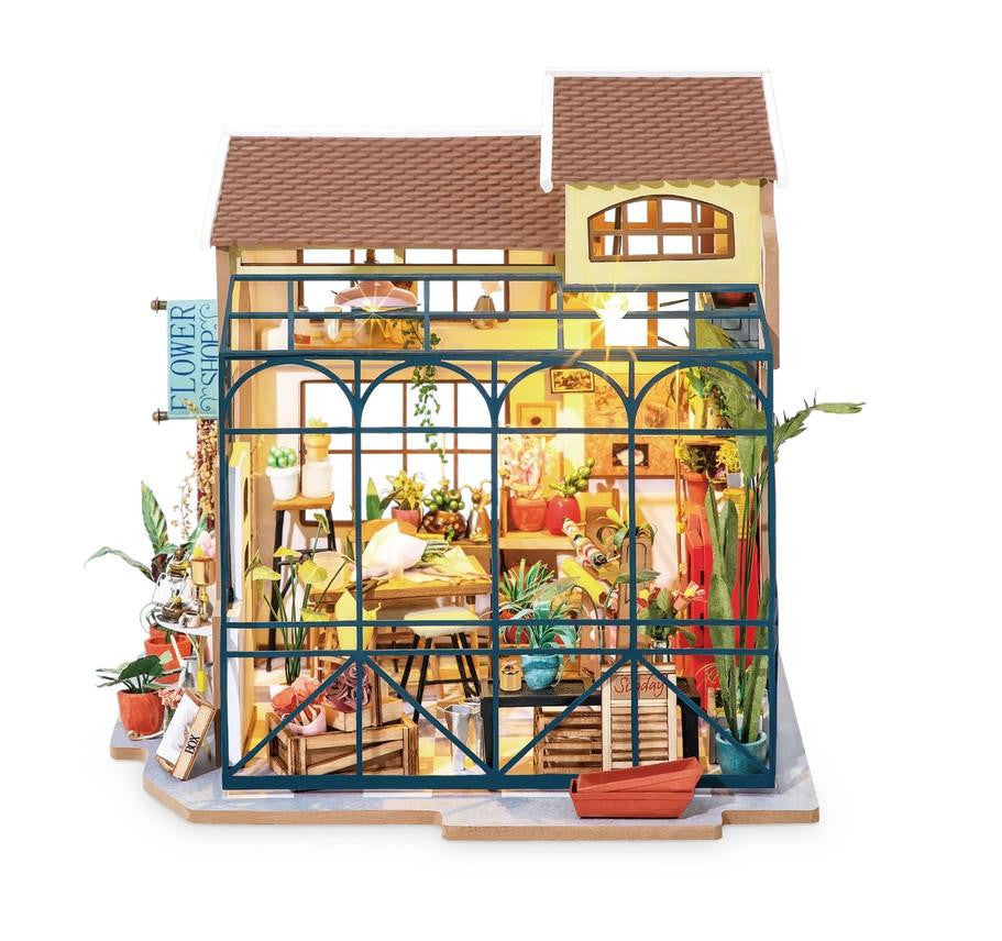 Hands Craft DIY Miniature House Kit: Flower Shop 