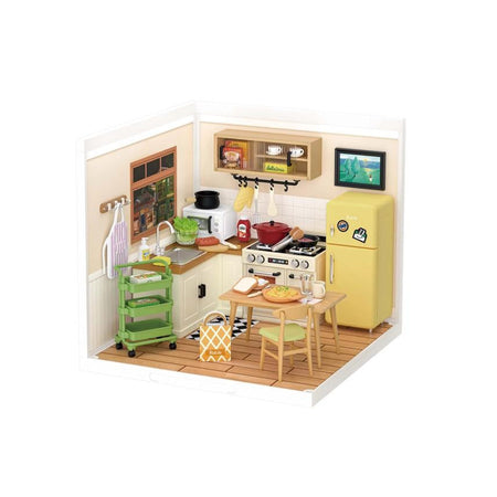 Hands Craft DIY Miniature House Kit: Happy Meals Kitchen 