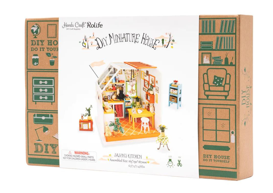 Hands Craft DIY Miniature House Kit: Jason's Kitchen 