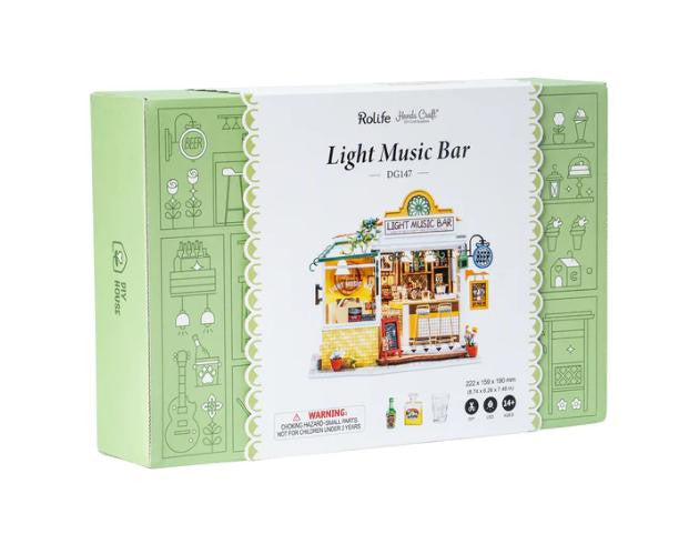 Hands Craft DIY Miniature House Kit: Light Music Bar 