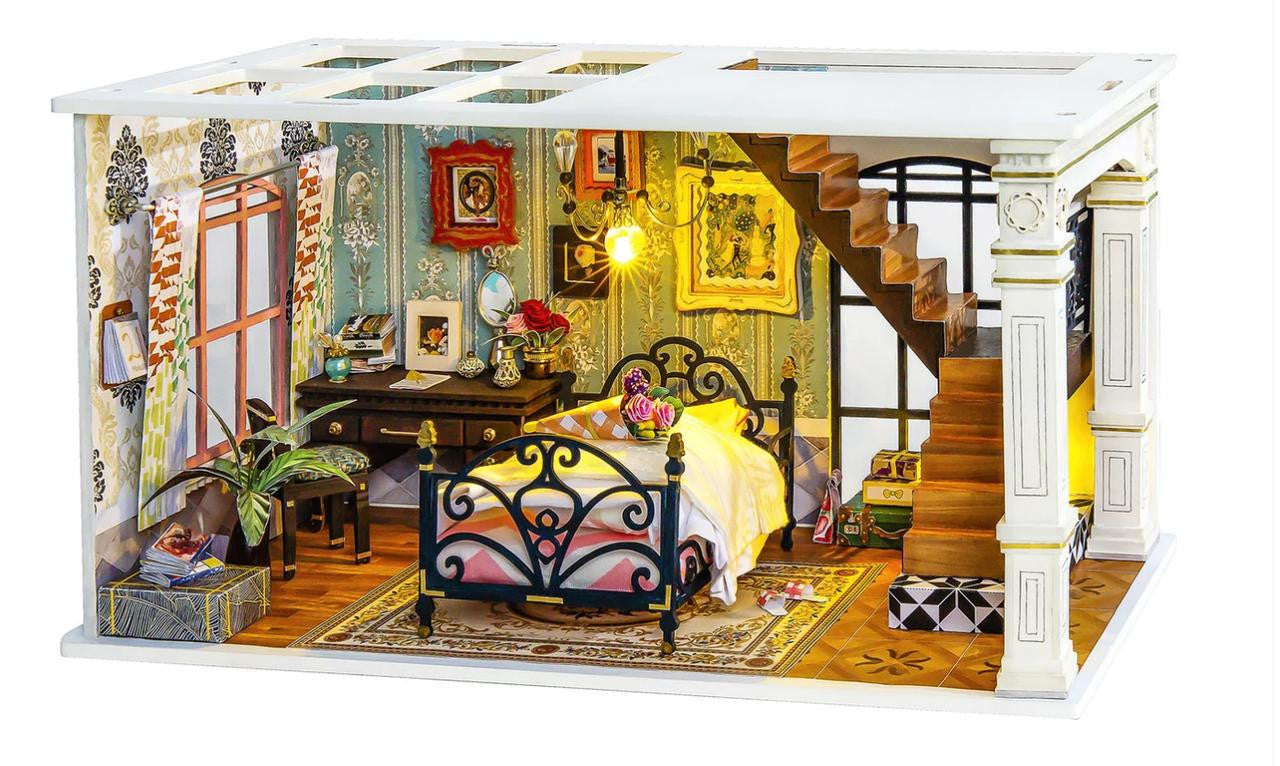 Hands Craft DIY Miniature House Kit: Paris Midnight 