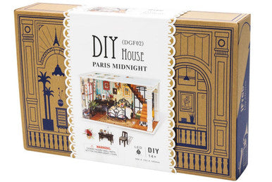DIY Miniature House Kit: Paris Midnight
