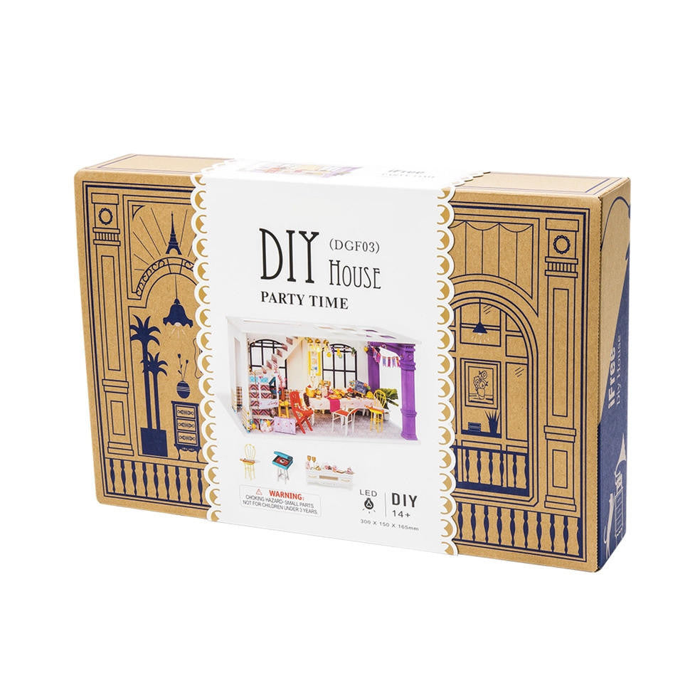 Hands Craft DIY Miniature House Kit: Party Time 