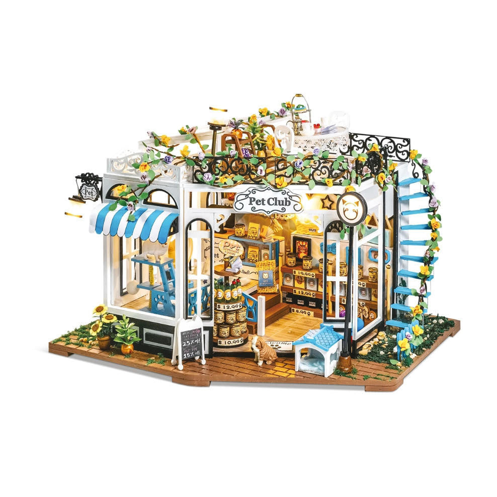 Hands Craft DIY Miniature House Kit: Pet Club 