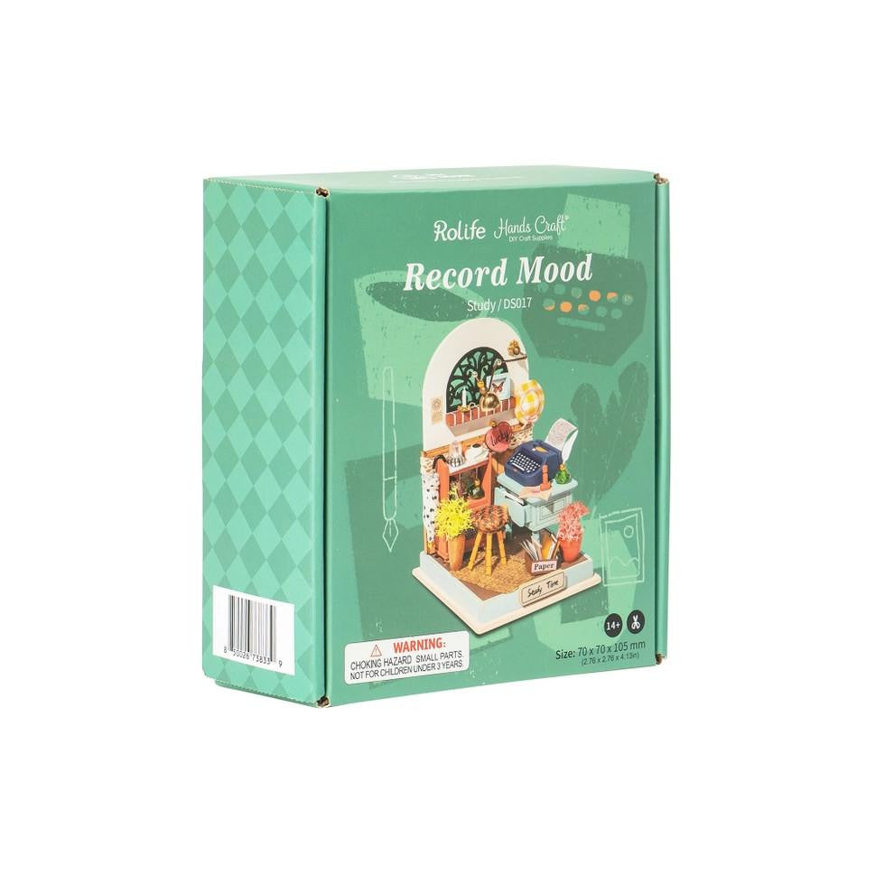 Hands Craft Diy Miniature House Kit: Record Mood (Study) - DS017 
