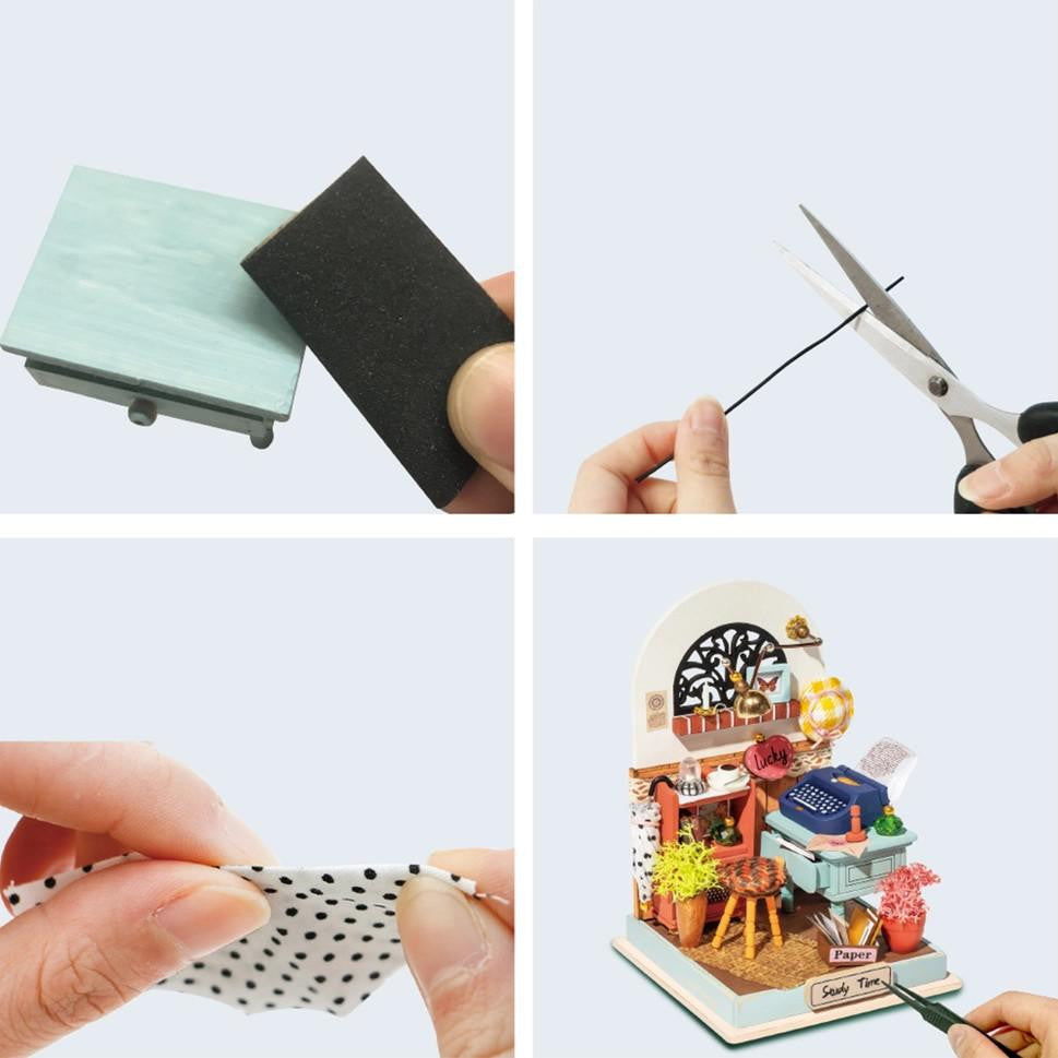 Hands Craft Diy Miniature House Kit: Record Mood (Study) - DS017 