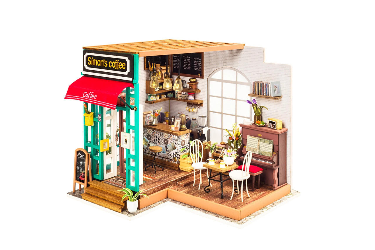 Hands Craft DIY Miniature House Kit: Simon's Coffee 