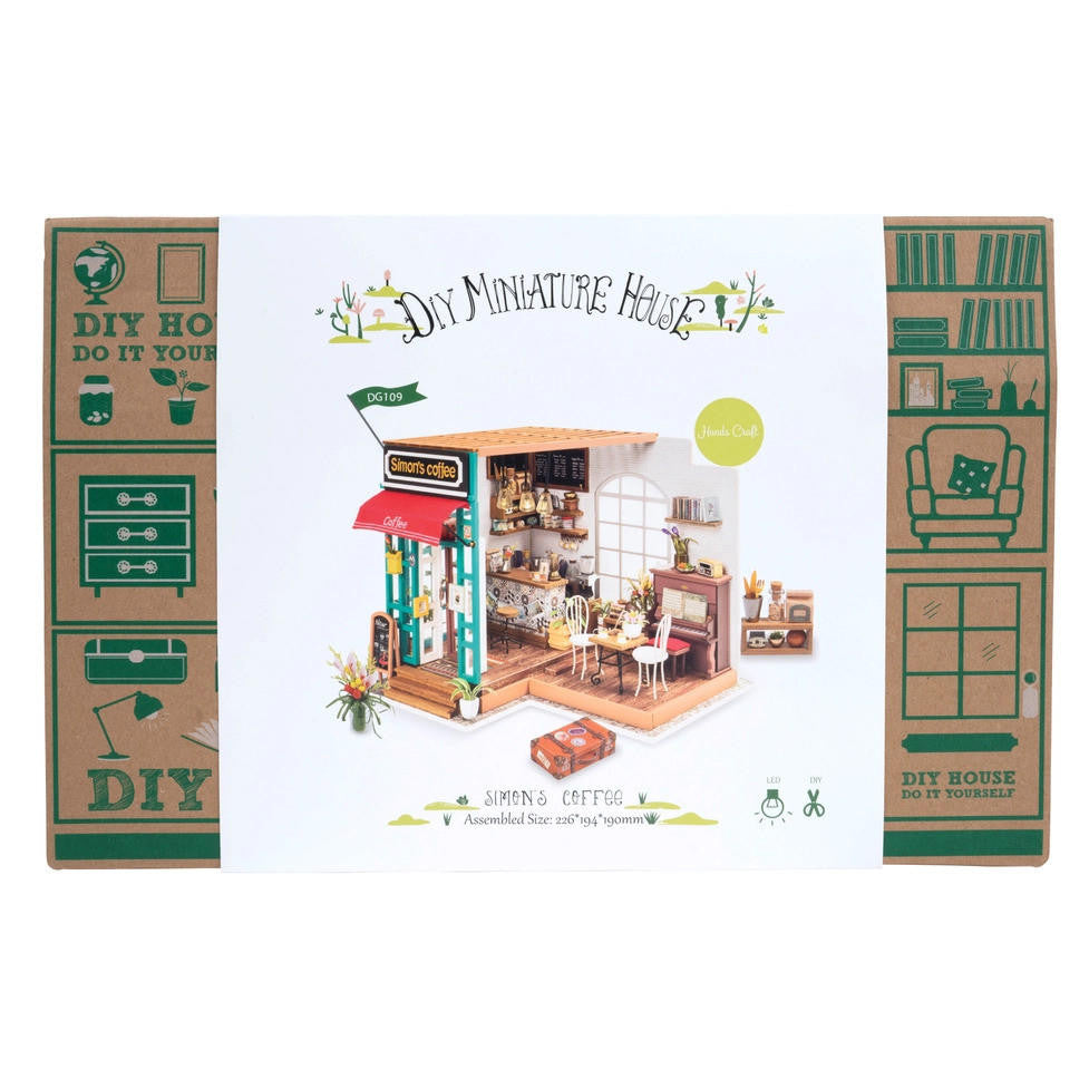 Hands Craft DIY Miniature House Kit: Simon's Coffee 