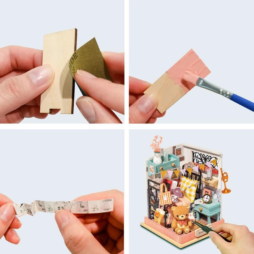 Hands Craft DIY Miniature House Kit: Sweet Dream (Bedroom) 