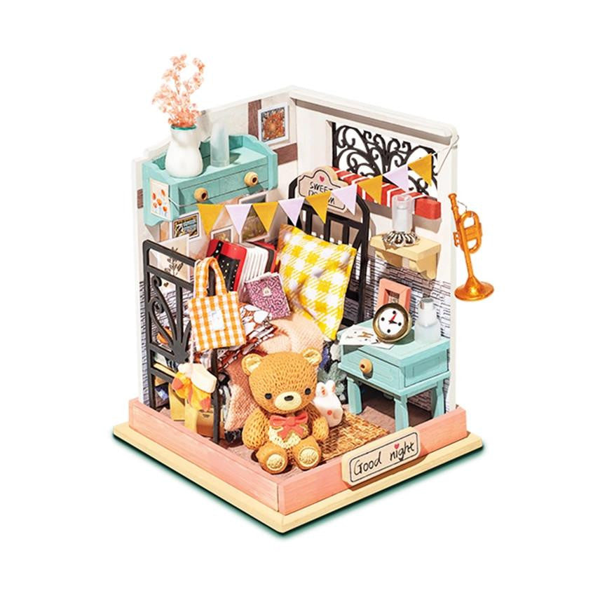 Hands Craft DIY Miniature House Kit: Sweet Dream (Bedroom) 