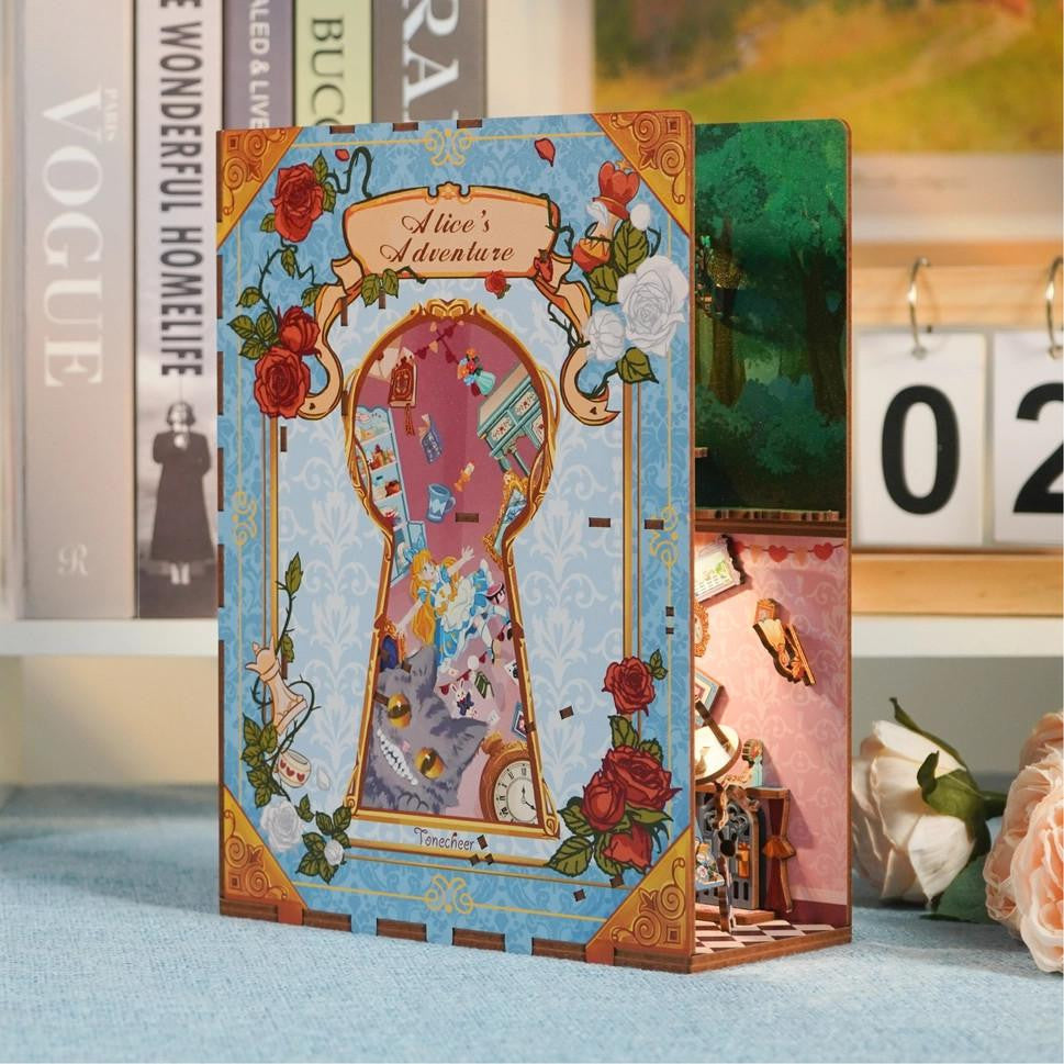 Hands Craft DIY MiniatureHouse Book Nook Kit: Alice's Adventure - HTQ128 