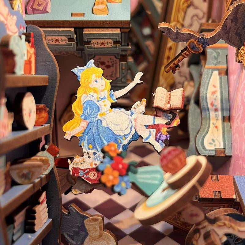 Hands Craft DIY MiniatureHouse Book Nook Kit: Alice's Adventure - HTQ128 