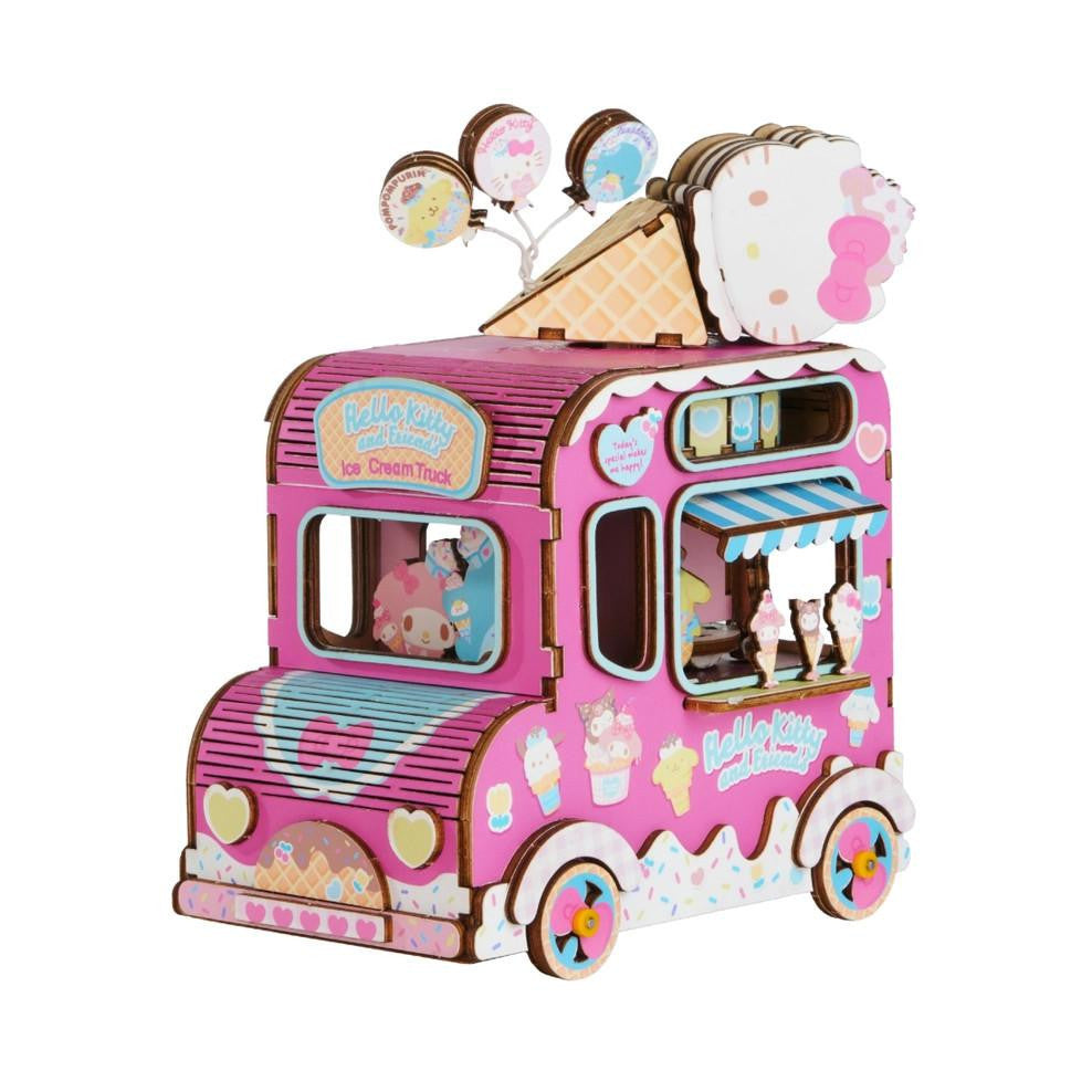 Hands Craft  Hello Kitty® and Friends Wooden Music Box: Ice Cream Truck 