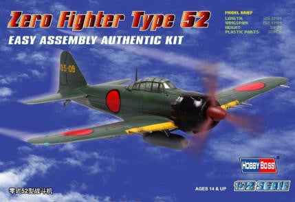 HobbyBoss 1/72 A6M5 Tp.52 Zero Easy Kit 80241 