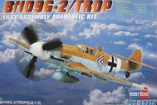 HobbyBoss 1/72 Bf109 G-2 Trop Easy Kit 80224 