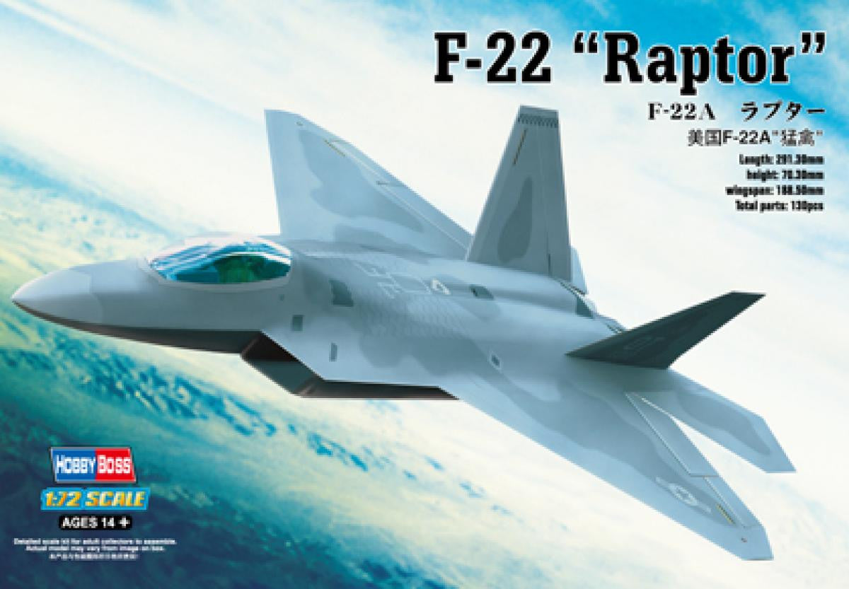 HobbyBoss 1/72 F-22 Raptor 80210 