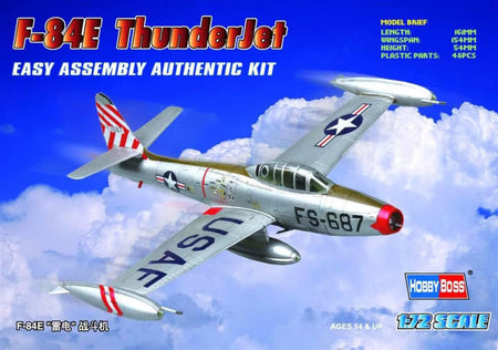 HobbyBoss 1/72 F-84E Thunderjet Easy Kit 80246 