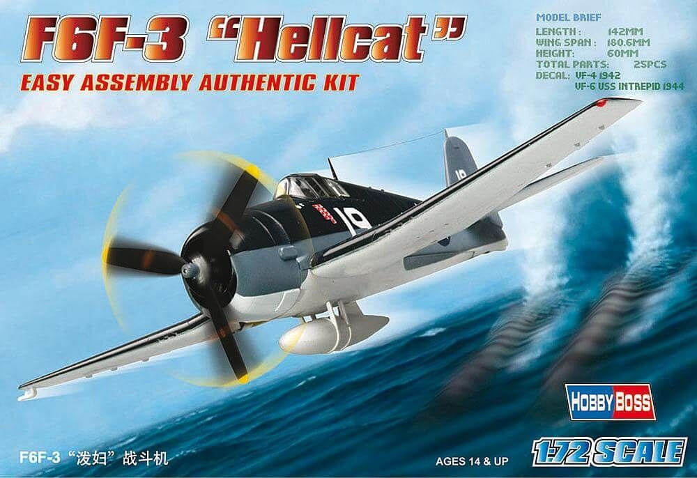 HobbyBoss 1/72 F6F-3 Hellcat Easy Kit 80256 
