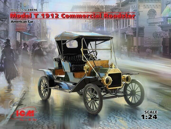 ICM 1/24 American Model T 1912 Roadster 24016