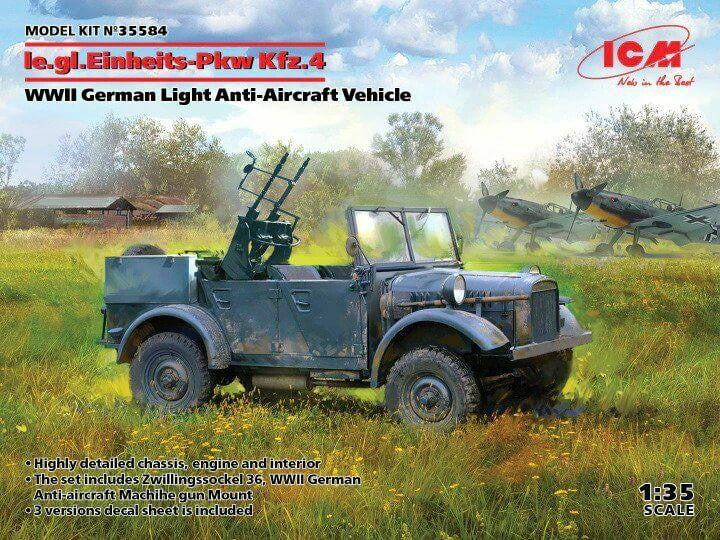 ICM 1/35 Einheitz Kfz.4 Light AA Vehicle 35584