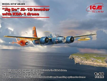 ICM 1/48 JD-1D Jig Dog Invader w/KDA-1 Drone 48289