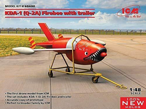 ICM 1/48 KDA1 Firebee Drone w/Trailer 48400