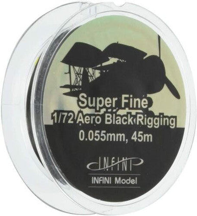 Aero Black Rigging Super Fine (.055mm x 145') R7200B