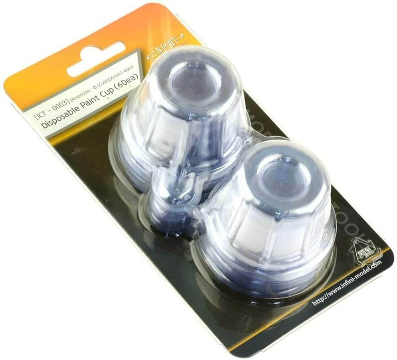 Infini Model Disposable Paint Cups 40ml 60 CT0003