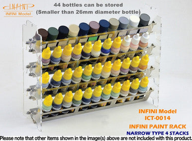 Model Paint Stand Narrow Type, 4 Stacks CT0014