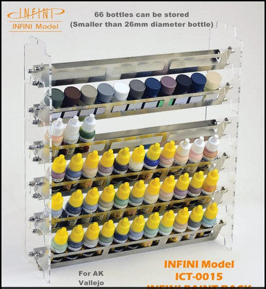 Model Paint Stand Narrow Type, 6 Stacks CT0015