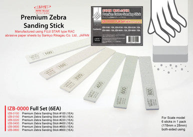 Zebra Sanding Stick Full Set ZB0000