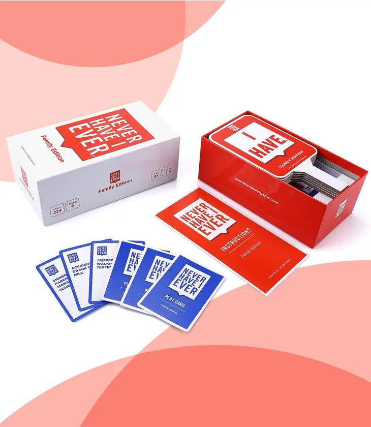 INI, LLC Never Have I Ever Party Card Game: Family Edition 