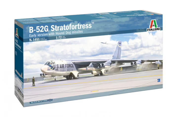 Italeri 1/72 B-52G Early w/Hound Dog Missiles 1451