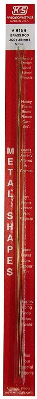 KandS Brass Rod .020 x 12 5 8159