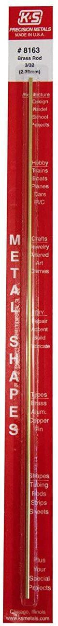 KandS Brass Rod .09 x 12 1 8163