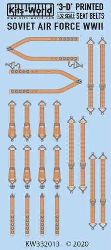 1/32 3D Seatbelt Decal Soviet WW2 332013