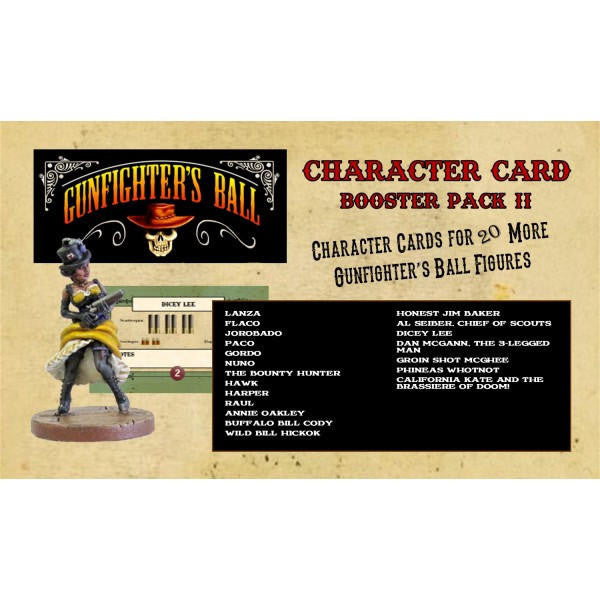 Knuckleduster Miniatures Character Card Booster Pack II 