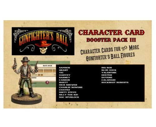 Knuckleduster Miniatures Character Card Booster Pack III 