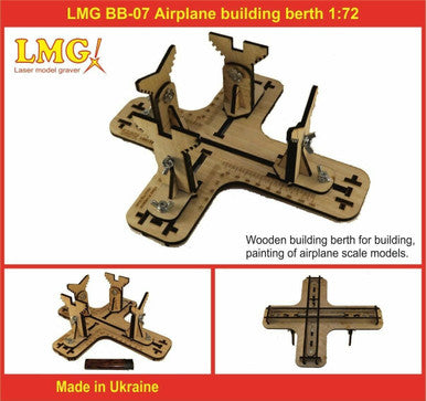 1/72 Airplane Laser Cut Building Jig BB07
