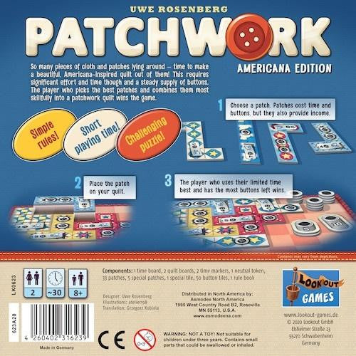 Lookout Games Patchwork Americana