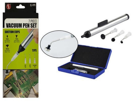 Magnifiers & Tools Vacuum Pen 7-Piece Set w/Suction Cups 006 