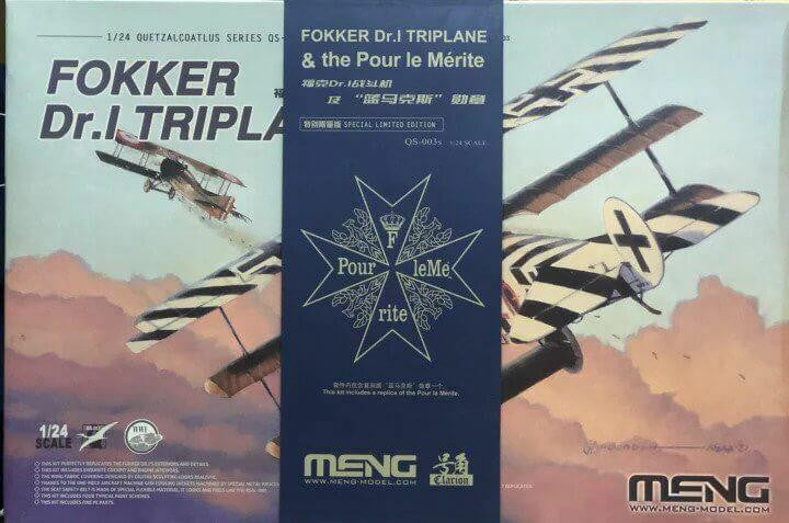Meng 1/24 Fokker Dr.1 Triplane Special QS003S