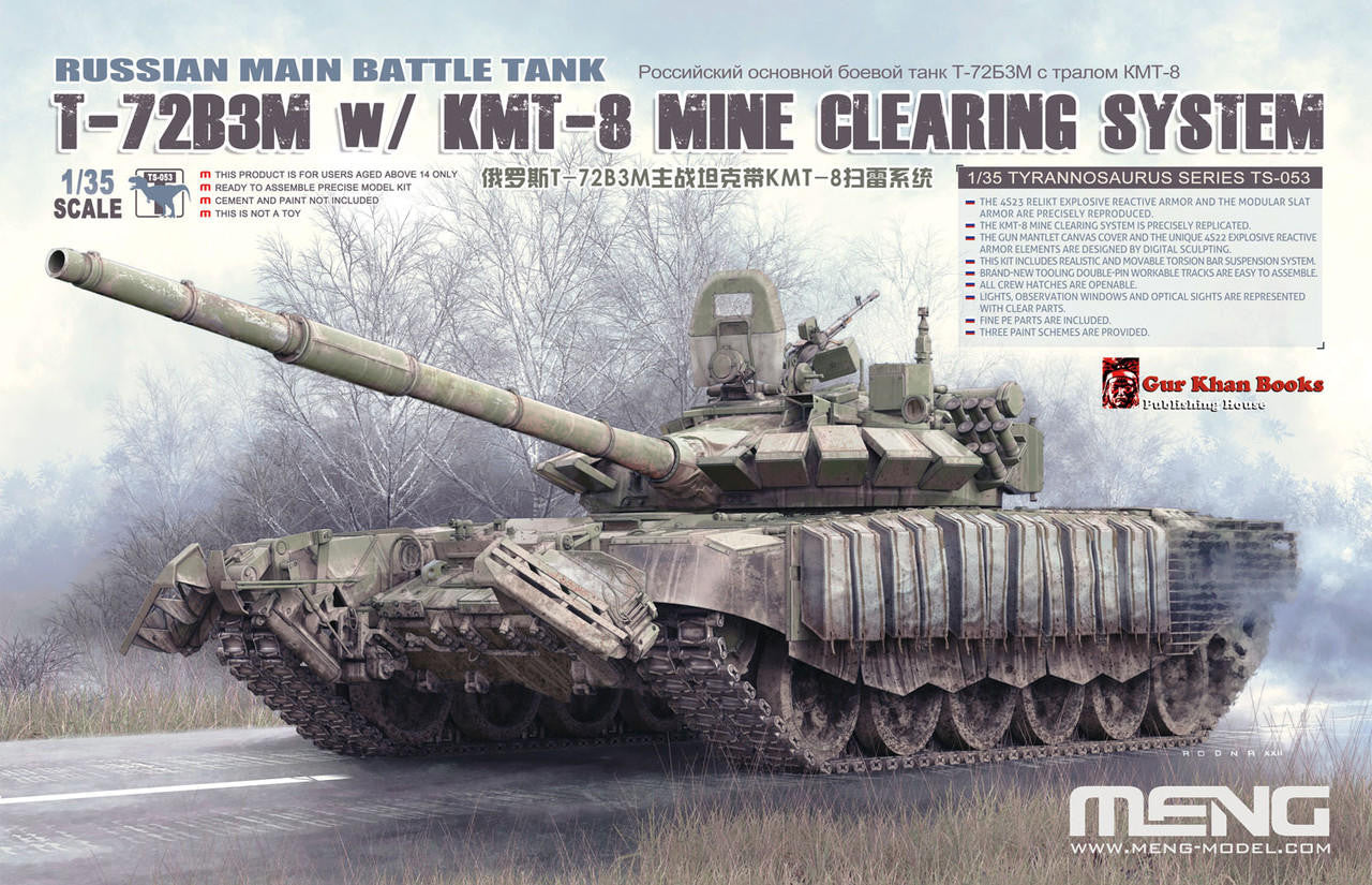 Meng 1/35 T-72B3M With KMT-8 Mine Clearing System TS053