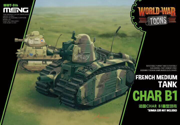 Meng Char B1 War Toons WT016