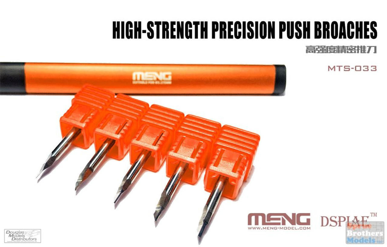 Meng Push Broaches Set Scribing Tips/Chisels x 5 MTS033