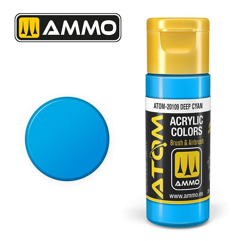 MiG Ammo ATOM COLOR Deep Cyan (20109) 